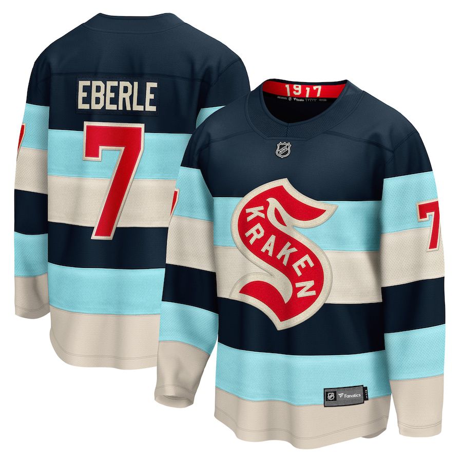 Men Seattle Kraken #7 Jordan Eberle Fanatics Branded Deep Sea Blue 2024 NHL Winter Classic Breakaway Player Jersey